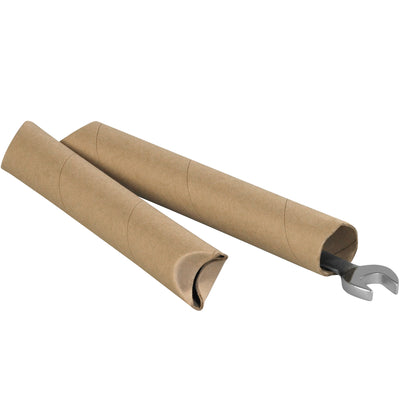 1.5 x 24" Kraft Crimped End Tubes - No Tape Needed, Case of 70