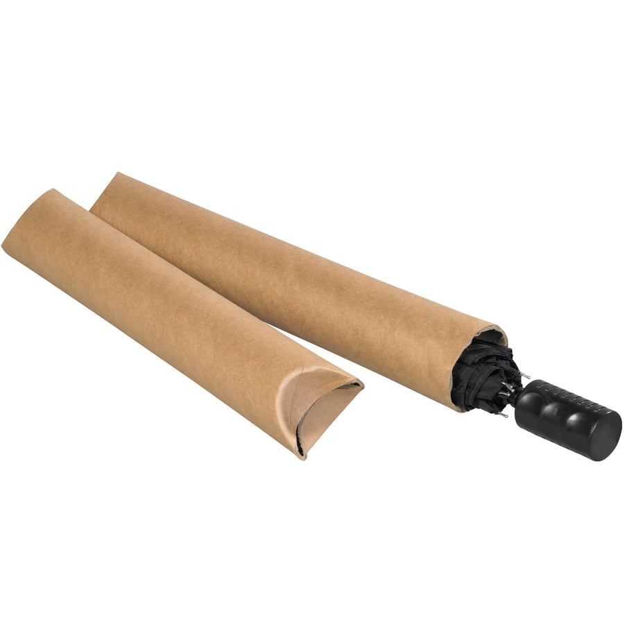 Economical 2.5x24 kraft crimped end tubes eliminate taping‚simply compress the ends to seal. Built from 3-ply spiral wound fibreboard (0.07 thick) for durability and cost savings. Reusable, recyclable, and shipping-compliant. Case of 34 tubes.