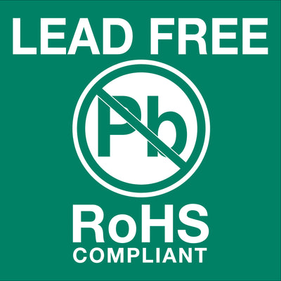2x2" Lead Free RoHS Labels - DOT Hazmat Shipping, Roll of 500