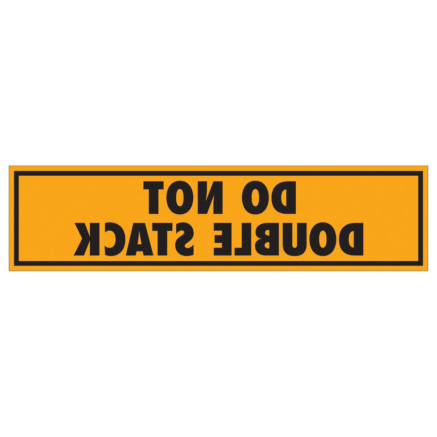 2x8 Fluorescent Orange Do Not Double Stack Labels 500/Roll SCL568 - alias listing