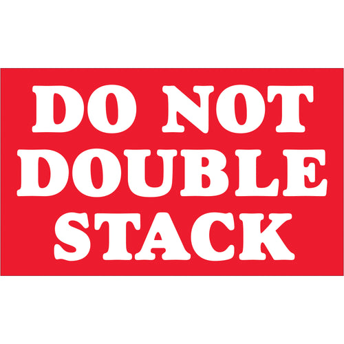 Protect shipments from stacking damage with internationally recognized Do Not Double Stack labels. These 3x5
