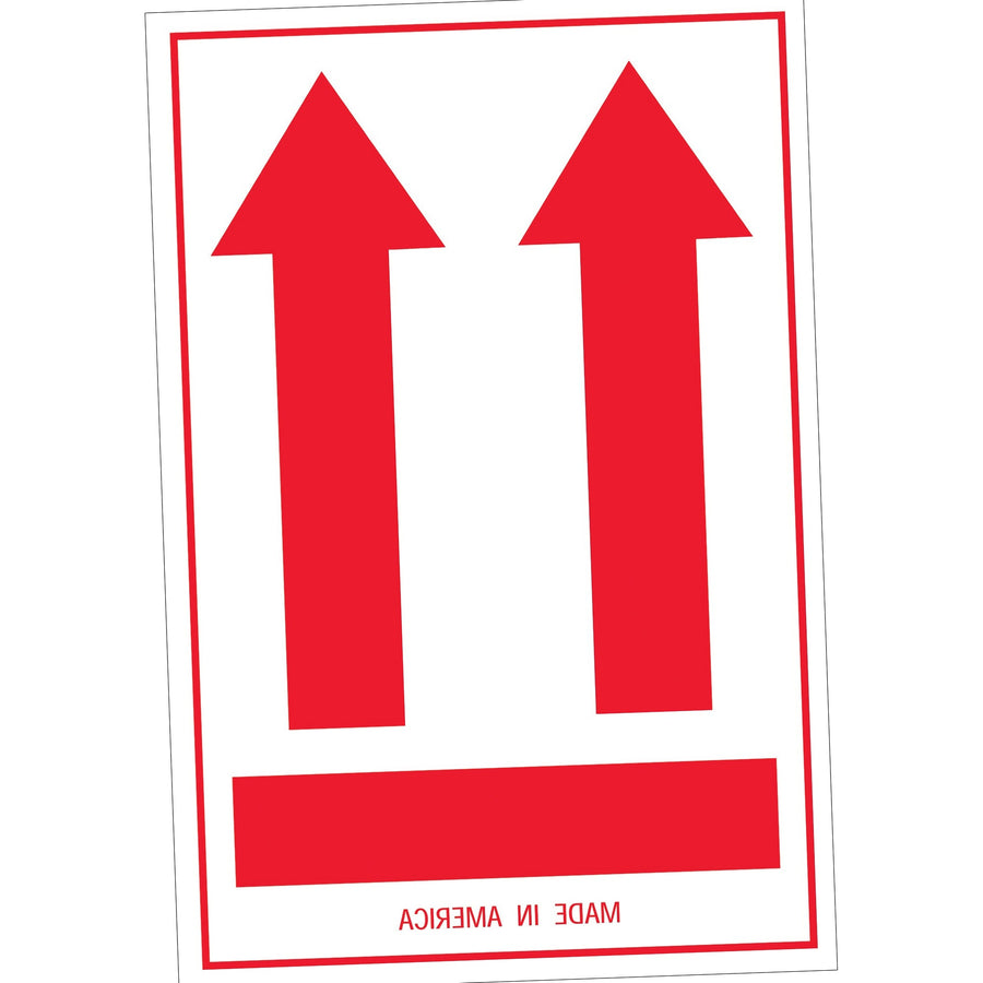4x6 Red Arrow Labels Semi-Gloss Paper 500/Roll SCL832 - alias listing