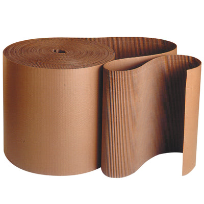 Flexible A-flute kraft singleface corrugated roll delivers shock-absorbing cushioning and crush resistance in a convenient 4" x 250' format. Raised 1/4" flutes conform to any shape, making it ideal for protecting metal, glass, and fragile components during shipment. One roll per unit.
