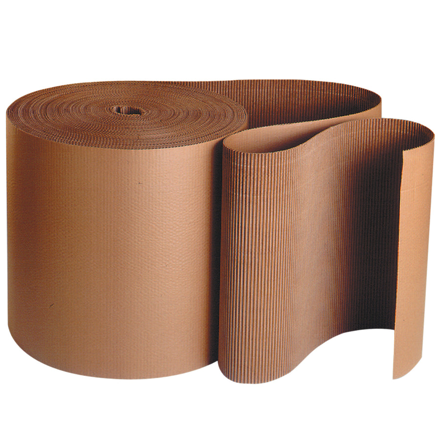 Flexible A-flute kraft singleface corrugated roll delivers shock-absorbing cushioning and crush resistance in a convenient 4" x 250' format. Raised 1/4" flutes conform to any shape, making it ideal for protecting metal, glass, and fragile components during shipment. One roll per unit.