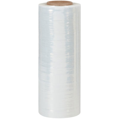 Heavy-duty 120 Gauge blown hand stretch film engineered for puncture and tear resistance on non-standard pallet loads. This 15" x 1000' hand wrap delivers industrial-strength cling and load retention in temperatures down to -5°F, supporting weights up to 4,000 lbs per roll. Sold as a case of 4 rolls with compatible dispensers in stock.