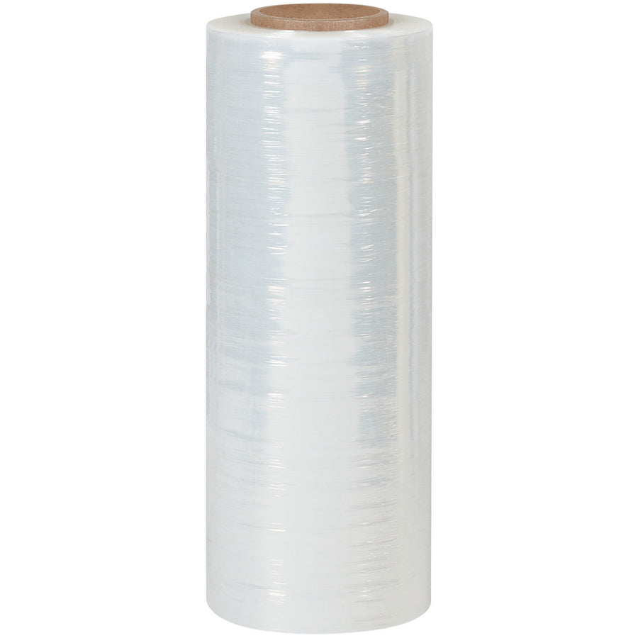 Heavy-duty 120 Gauge blown hand stretch film engineered for puncture and tear resistance on non-standard pallet loads. This 15" x 1000' hand wrap delivers industrial-strength cling and load retention in temperatures down to -5°F, supporting weights up to 4,000 lbs per roll. Sold as a case of 4 rolls with compatible dispensers in stock.