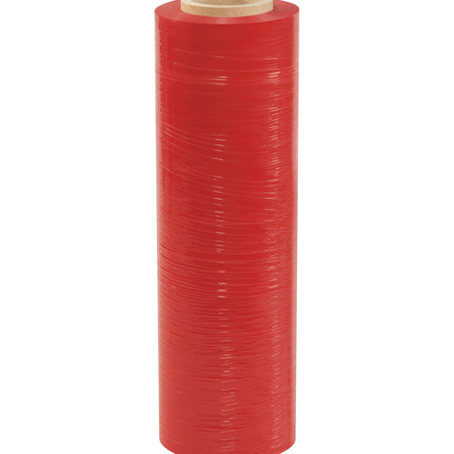18 in x 1000 ft 120 Gauge Red Cast Hand Stretch Film 4/Case SF181CRED