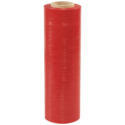 Professional-grade red cast hand stretch film engineered for pallet shippers and warehouse teams. 120 Gauge material secures loads up to 4,000 lbs with superior puncture resistance and quiet application. 1000' roll stretches up to 250% for maximum load retention and cost efficiency.