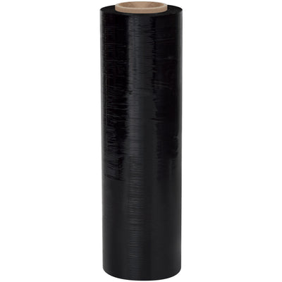 SF188B delivers puncture-resistant protection for non-standard pallet loads up to 2500 lbs with complete opacity in a single wrap. This 18" x 1500' black opaque hand stretch film works reliably in temperatures as low as -5°F, making it ideal for sensitive shipments requiring confidentiality and environmental protection. Case includes 4 rolls of economical blown film.