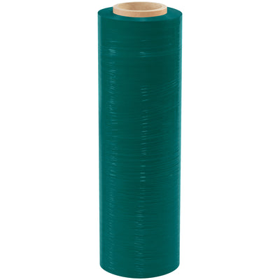 Packrift's 18" x 80 Gauge green cast hand stretch film delivers quiet, reliable load retention for warehouse and pallet shipping operations. This 1500' roll stretches up to 250% with gentle release, securing loads up to 2,500 lbs per roll. Case of 4 rolls–ideal for inventory control, carrier identification, and shipment visibility.