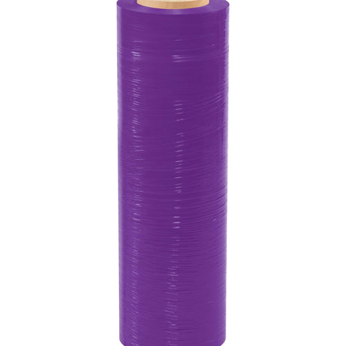 18 in x 1500 ft 80 Gauge Purple Cast Hand Stretch Film 4/Case SF188CPURPLE