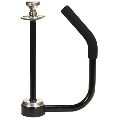 Professional-grade hand stretch film dispenser engineered for warehouse and pallet shipping teams. Features ball bearing tension control for consistent wrap pressure and adjustable knob grip design that accommodates 11.5-20" roll widths while preventing hand friction during extended use.