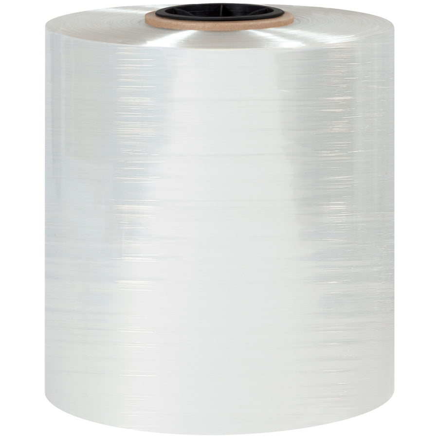 Professional-grade 10" x 100 gauge polyolefin shrink film on a 2625' roll delivers exceptional clarity and puncture resistance for manual, semi-automatic, and automatic equipment. This FDA-approved, center-folded shrink wrap requires zero dwell time and works perfectly on irregular shapes, cold storage items, and USPS-compliant mailings.
