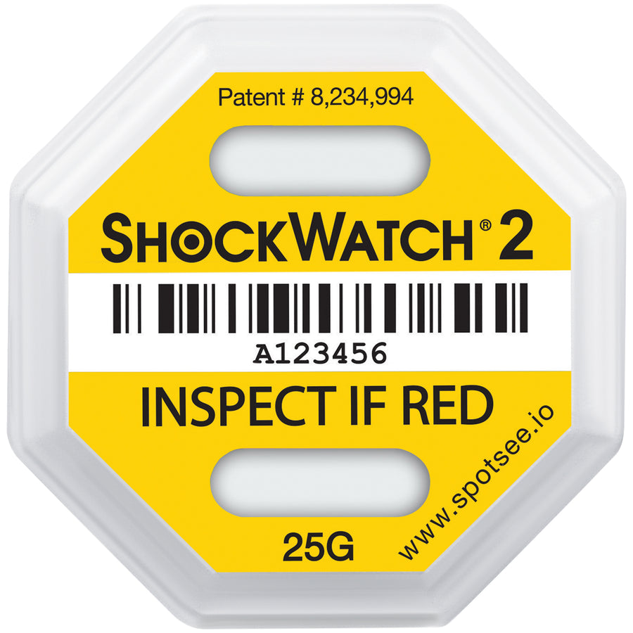 Detect product mishandling in transit with ShockWatch¬Æ 2's bi-directional impact indicators. These compact shock sensors turn bright red upon impact, providing immediate visual proof of rough handling. Small 1.67" indicators with optional 3.75" labels for maximum visibility‚50 units per case with unique serial numbers for tamper-proof tracking.
