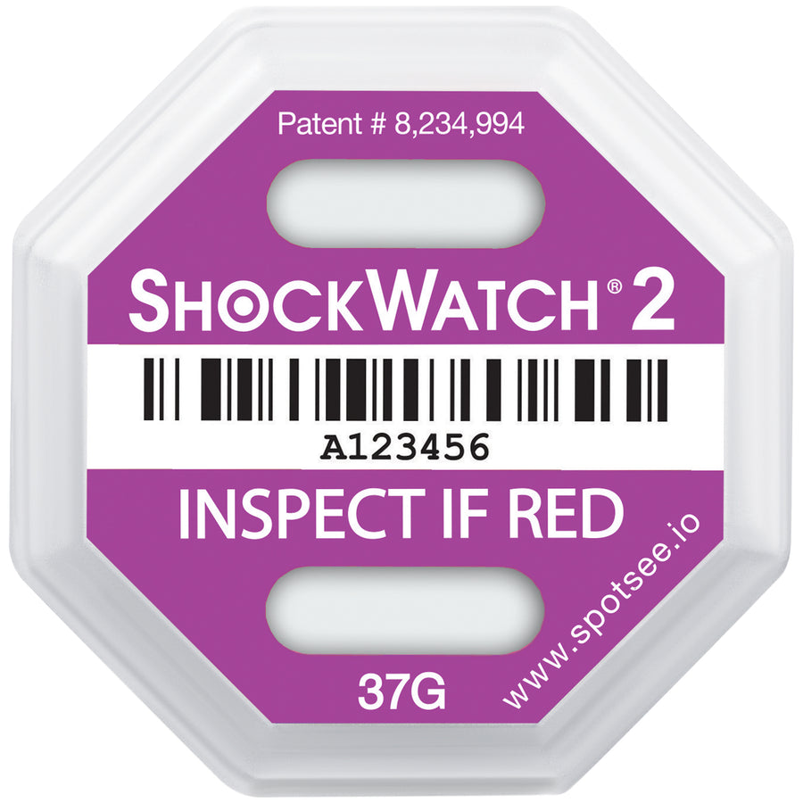 Detect product mishandling in transit with ShockWatch¬Æ 2 bi-directional impact indicators. Features a small 1.67" sensor with optional 3.75" label for visibility, unique serial numbers for tamper-proof tracking, and bright red activation on impact. Sold as case of 50.