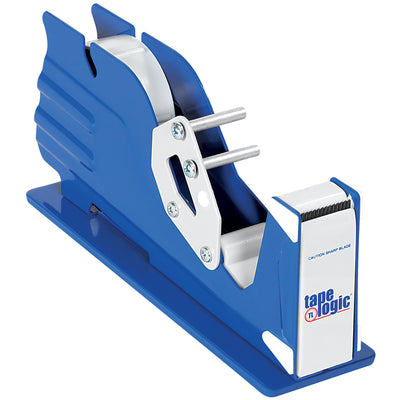 Heavy-duty steel construction table top dispenser engineered for 1" tape rolls with non-skid base stability. Serrated blade delivers clean, precise cuts on demand. Accommodates single or multiple tape rolls with guide system for fast setup on your packing line.
