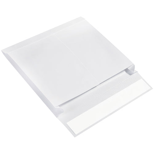 Ship-Lite® expandable mailers deliver six times the strength of standard paper envelopes in a 13x10x2 format. These white, reinforced self-seal envelopes feature moisture-resistant mesh poly fibers and a dependable press-and-seal closure–ideal for shipping books, documents, and bulky items without tape. Buy in cases of 100.
