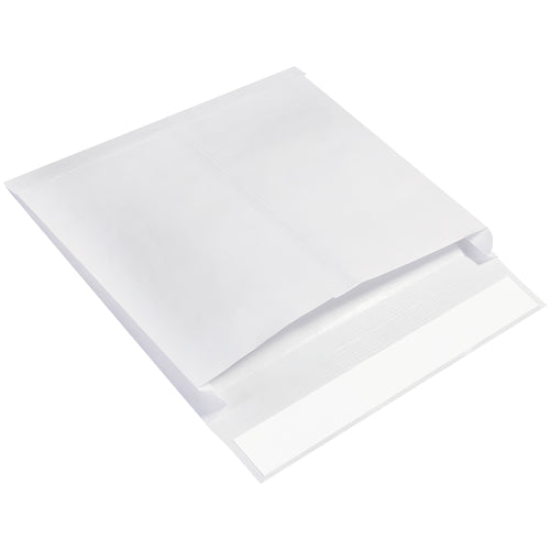 Ship-Lite® envelopes deliver 6x the strength of standard paper mailers in a convenient expandable design. Made from 26 lb. reinforced paper with mesh screen poly fibers and moisture resistance, these white self-seal mailers handle books and bulky items with confidence. Buy by the case of 100 and reduce shipping damage while cutting costs.