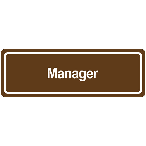 Clearly identify your manager's office with this professional 3