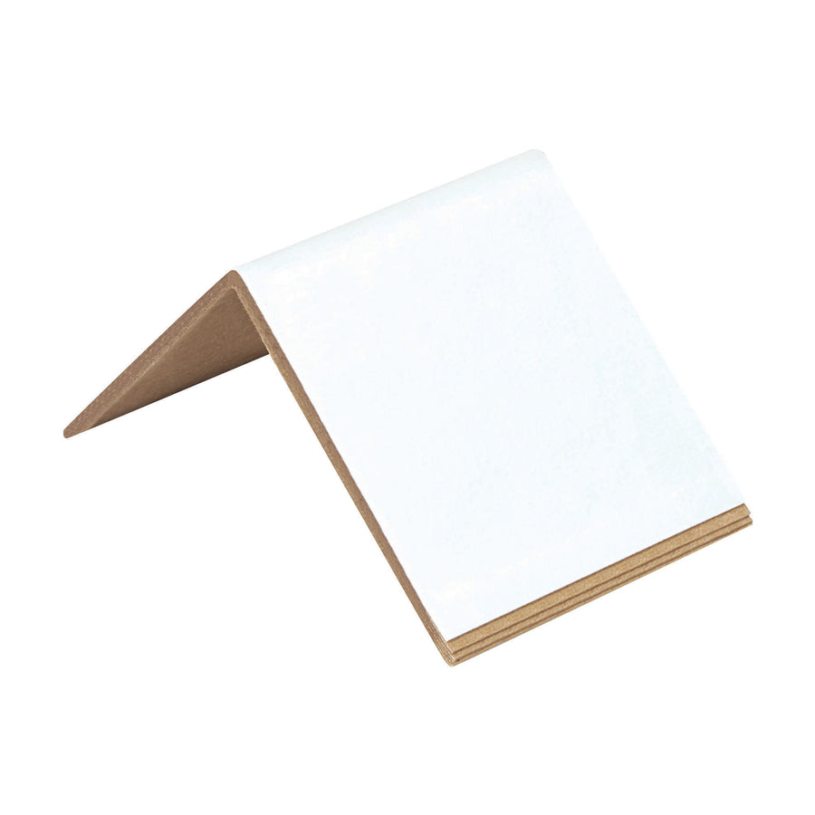 Protect your palletized products from costly strapping damage with these 3x3x3" edge protectors made from durable .120 fibreboard. Distribute strapping tension evenly across case edges to prevent deformation and product loss. 900-piece case‚reusable, recyclable, and compatible with steel and poly strapping.