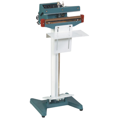 Heavy-duty 24" foot operated impulse sealer engineered for high-volume industrial packaging operations. Features variable timer controls for flexible sealing on polyethylene, polypropylene, and metallic bags. Standard 110V operation with 24 mil sealing thickness–one unit delivers consistent, reliable bag closures that meet shipping compliance standards.