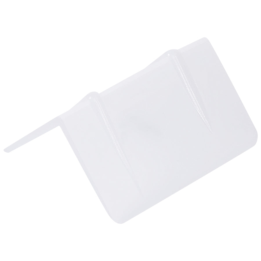 Prevent box damage and extend packaging life with these 1 7/8" x 1" white plastic strap guards. Grooved design keeps steel or poly strapping secure without slipping. Reusable, durable, and cost-effective‚sold by the case of 1,000.