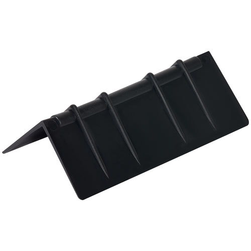 Protect your boxes from tight strapping damage with these durable black plastic strap guards. Featuring grooved channels that prevent strap slippage, these 5 1/4