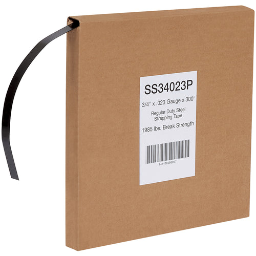 Get portable steel strapping that moves with your operation. This 300-foot coil of 3/4