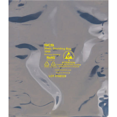 Protect your ESD-sensitive electronics with our 5x7" static shielding bags featuring 3.1 mil multi-layer Faraday technology. Transparent design with printed ESD warning symbol ensures compliance and visibility. Heat-sealable and sold in bulk quantities of 1,000 for cost-effective, reliable anti-static protection.