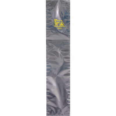 Protect sensitive electronics with these transparent 6x18" static shielding bags featuring multi-layer Faraday protection and ESD warning symbols. Heat-sealable design ensures secure closure during shipping and storage. Pack of 200 bags per case–the cost-efficient solution for high-volume ESD-sensitive component packaging.