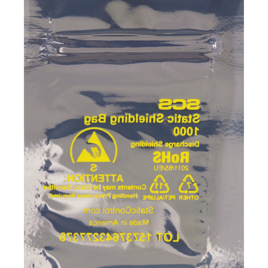 3x5 3.1 Mil Reclosable ESD Static Shielding Bags 500/Case STC307 - alias listing