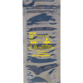 Protect sensitive electronics with these 4x8" reclosable anti-static bags featuring 3.1 mil multi-layer construction and printed ESD warning symbols. Zip-seal closure ensures secure, tamper-evident storage and shipping compliance. Buy by the case of 500 and reduce per-unit costs.