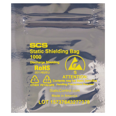10x14 3.1 Mil Reclosable ESD Static Shielding Bags 100/Case STC363 - alias listing