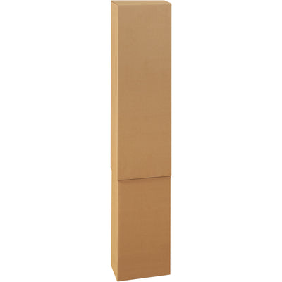 Adjust height to fit tall and irregular items with this two-piece telescoping outer box. ECT-32 kraft construction with full overlap bottom delivers reliable stacking strength and freight stability. Sold as bundle of 15–pair with T12448INNER to complete your shipping solution.