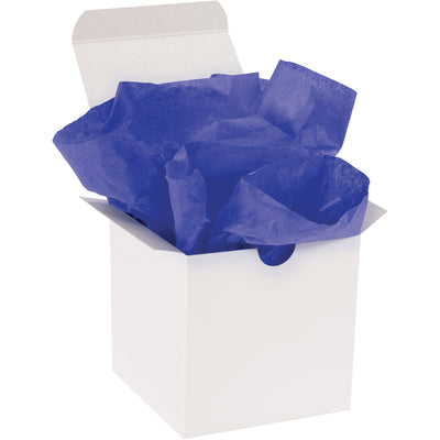 Elevate your packaging presentation with Packrift's 20" x 15" parade blue gift grade tissue paper. Each case delivers 960 sheets of premium, soft-textured colored tissue with special fade-resistant and bleed-resistant dyes. Ideal for wrapping, padding, and professional void fill applications requiring superior durability and visual appeal.