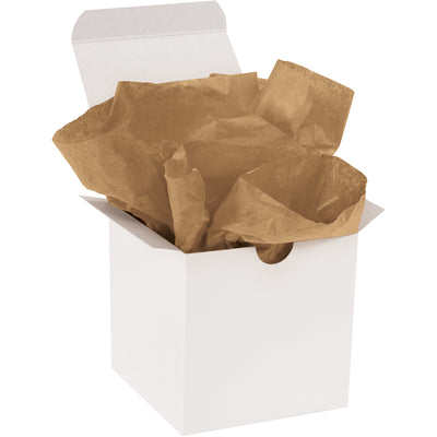 Professional-grade kraft tissue paper designed for industrial packaging and protective wrapping. Each case contains 960 sheets of 15x20" premium tissue with superior fade resistance and soft texture on both sides. 10 lb basis weight ensures durability without excess bulk for cost-efficient void fill and product padding.
