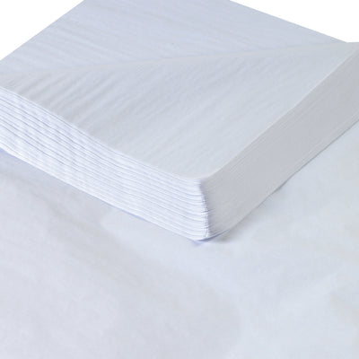 Professional-grade 18x24" white tissue paper sheets designed for industrial packaging and void fill applications. Each case contains 960 sheets of premium 10 lb. basis weight tissue with fade-resistant dyes and soft texture. Neutral pH and cost-effective solution for shipping compliance and product protection.