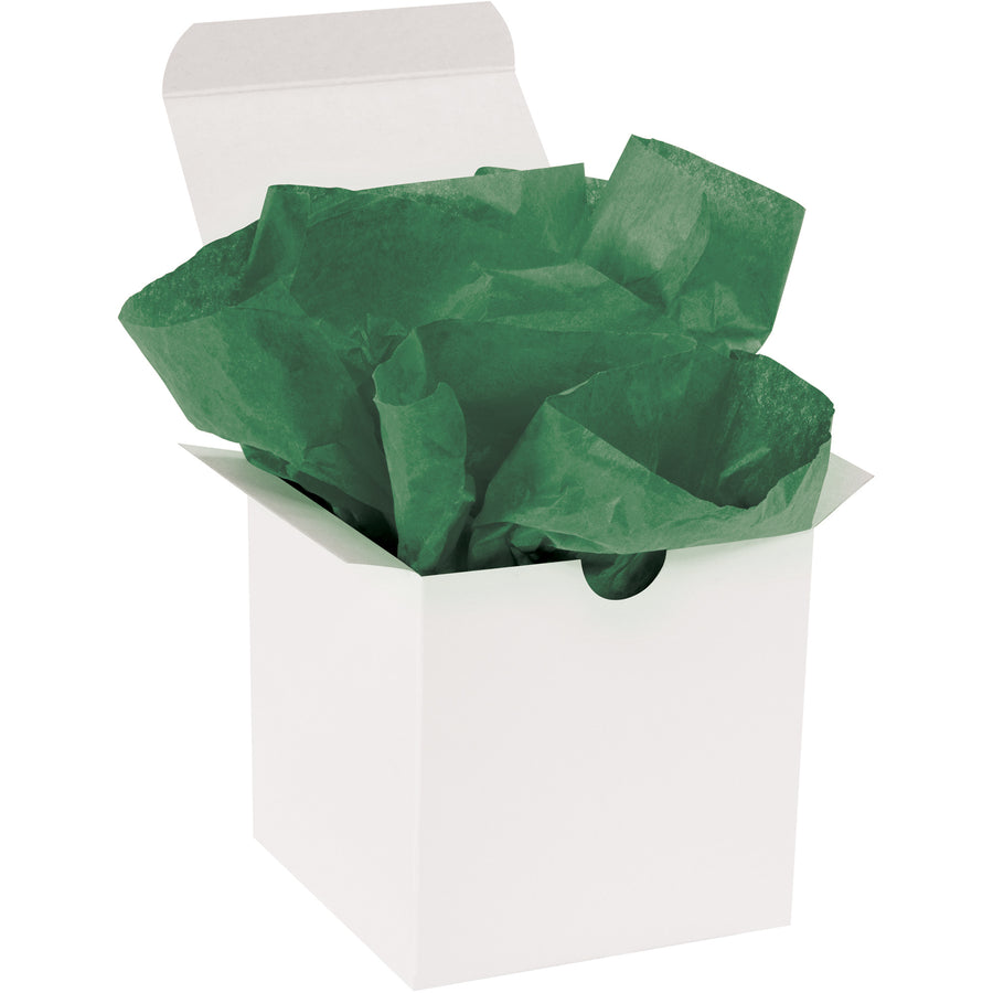Add professional dimension to your packaging with premium holiday green tissue paper sheets. Each 20x30" sheet features fade-resistant dyes and a soft texture on both sides. Order by the case of 480 sheets for maximum cost efficiency.