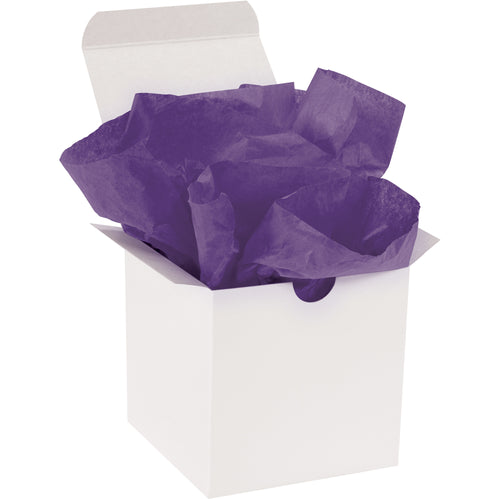 Premium purple tissue paper sheets in bulk‚480 sheets per case for maximum cost efficiency. 20x30