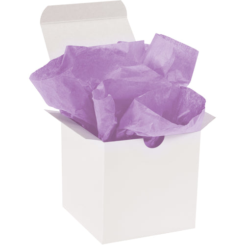Add professional color and dimension to every shipment with these premium lavender tissue paper sheets. 20x30