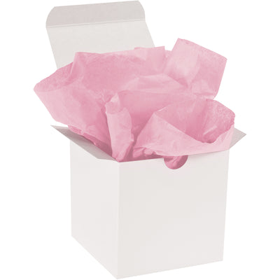 Add professional dimension and color to your packaging with fade-resistant dark pink tissue paper. Premium 10 lb. basis weight sheets (20x30") maintain soft texture and vibrant color through shipping. Case of 480 sheets delivers exceptional value for high-volume packaging, void fill, and wrapping applications.