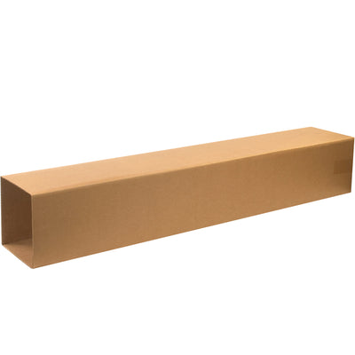 Adjustable 8x8x48" double wall telescoping inner cartons engineered for tall and irregularly shaped items. ECT-48 kraft corrugated with full overlap bottom delivers superior stacking strength and crush resistance. Sold as bundle of 15–pair with matching T8848OUTERDW outer carton to complete your two-piece shipping system.