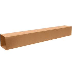Maximize tall item shipping with adjustable ECT-32 telescoping inner boxes. The 8x8x72" kraft corrugated carton features a two-piece design that compresses for freight efficiency when empty and expands to secure irregularly shaped products. Sold in bundles of 15–pair with matching T8872OUTER outer boxes to create a complete telescoping set.