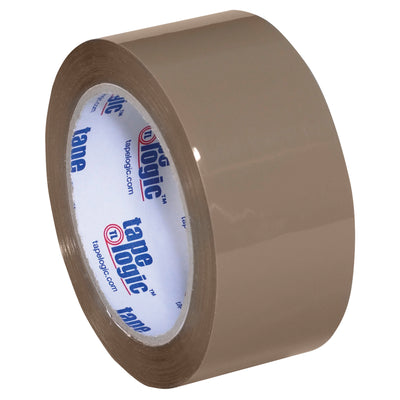 2" x 55 yds Acrylic Carton Sealing Tape, Tan, 2.6 Mil - 6 Pack
