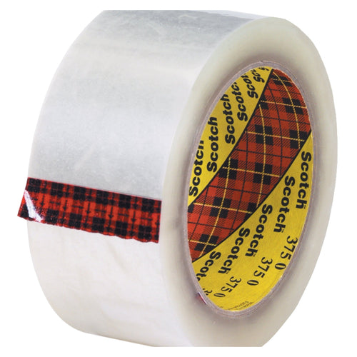2 in x 55 yd 3.1 Mil Clear Scotch 375 Box Sealing Tape 36/Case T901375