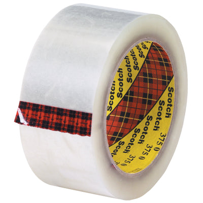 Scotch® 375 clear carton sealing tape delivers superior adhesion and water-resistant protection for high-volume packing lines. This 3.1 mil polypropylene tape features consistent synthetic rubber adhesive that conforms to irregular box surfaces, reducing rejects and downtime. Case of 36 rolls (2" x 55 yds) is ideal for supervisors managing repetitive, cost-effective packaging operations.