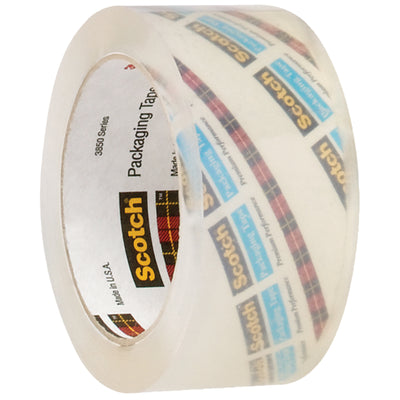Professional-grade crystal clear carton sealing tape engineered for high-speed packing lines. 3.1 mil thickness with quick-sticking hot melt adhesive resists tearing and splitting for reliable case closure on every seal. USPS and UPS compliant–12 rolls per case, 2" x 55 yds each.