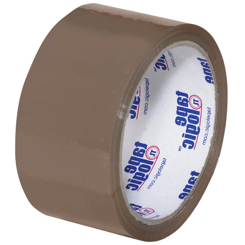 2 in x 55 yd 2.5 Mil Tan Hot Melt Carton Sealing Tape 36/Case T901900T