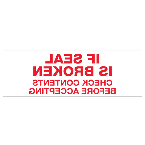 2 in x 55 yd 2.2 Mil Red/White Carton Sealing Tape 36/Case T901P16