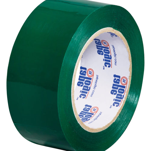 2 in x 110 yd 2 Mil Green Carton Sealing Packing Tape 6-Pack T90222G6PK